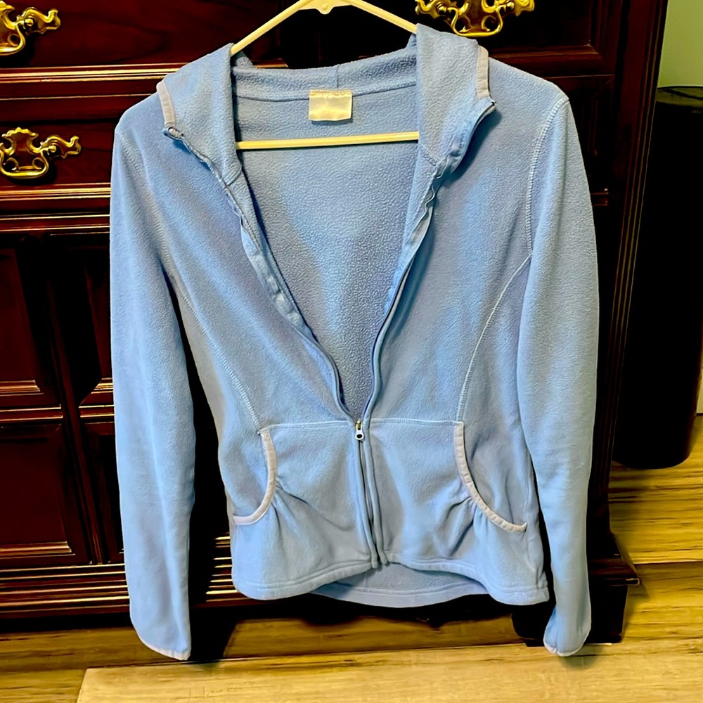 Blue fuzzy jacket